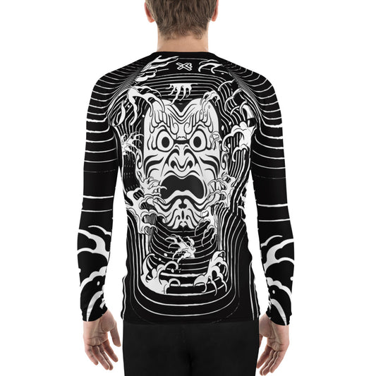 Japanese Mask Men's Rash guard Black