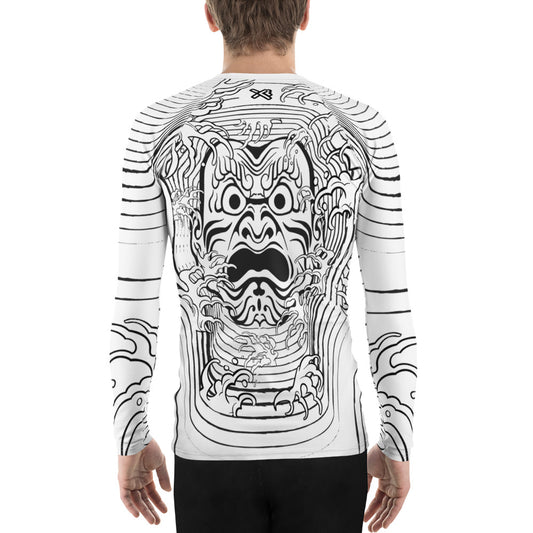 Japanese Mask Men's Rash guard White