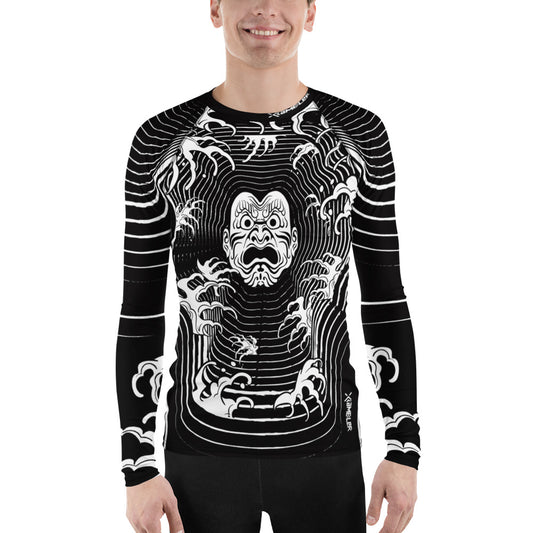 Japanese Mask Men's Rash guard Black