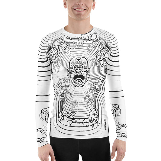 Japanese Mask Men's Rash guard White