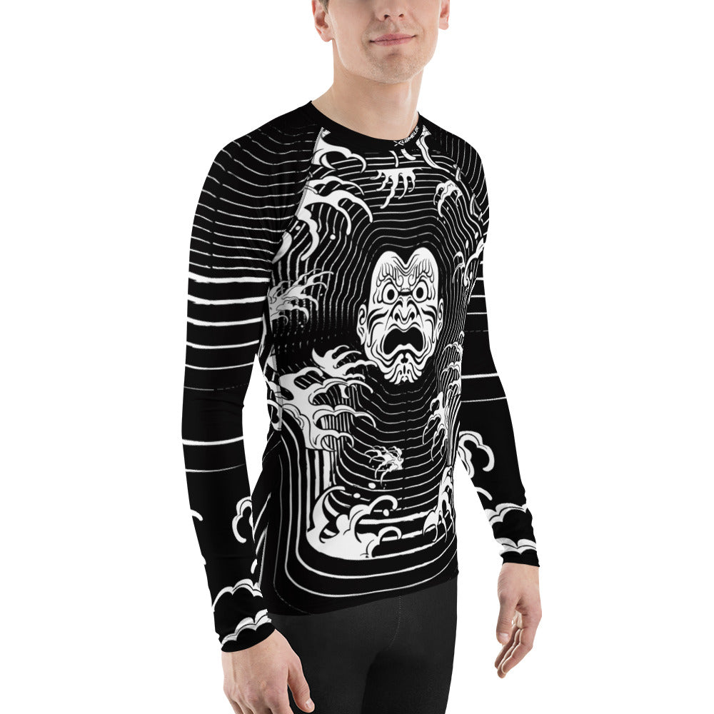 Japanese Mask Men's Rash guard Black