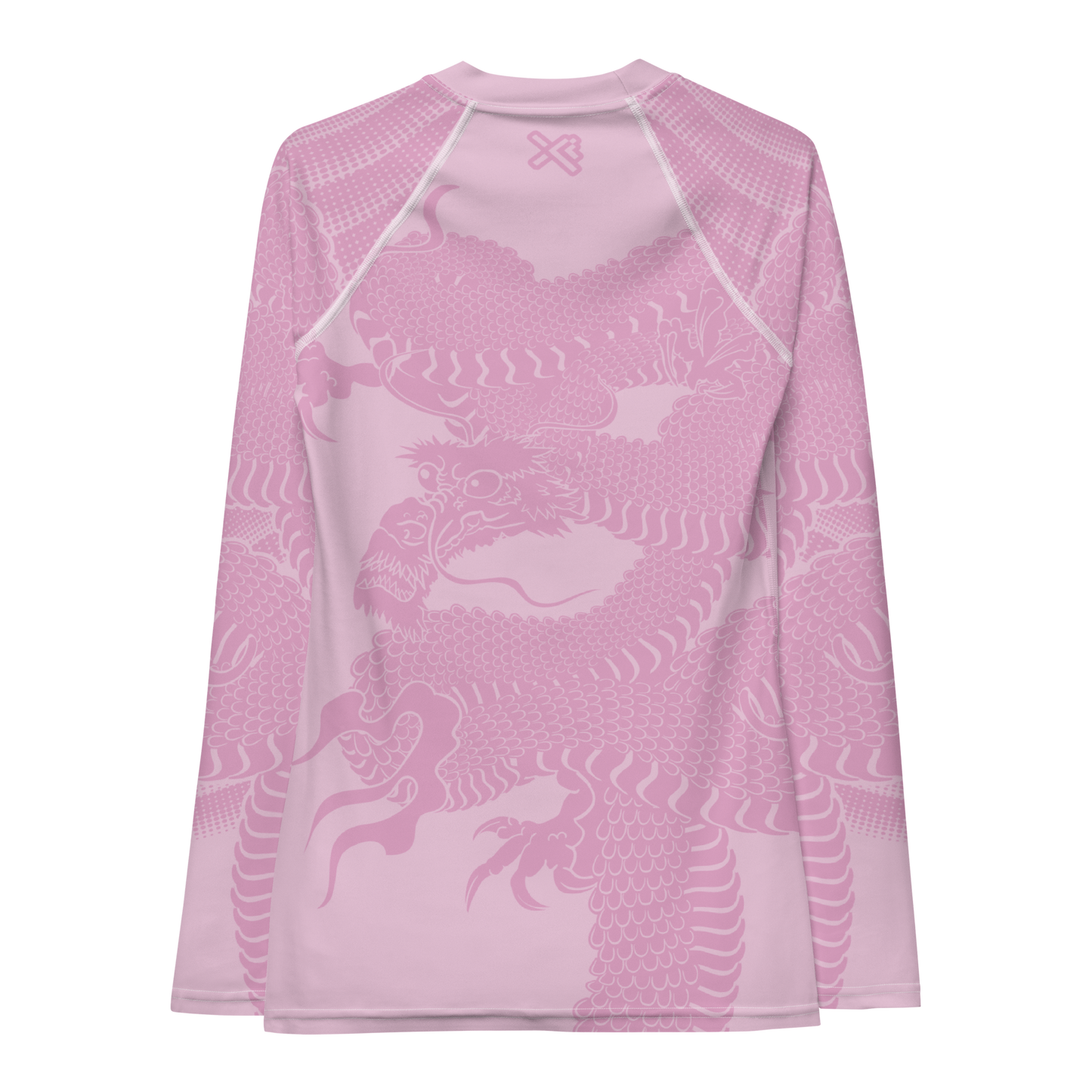 Japanese Wrap Around Dragon Women's Rash guard Pink