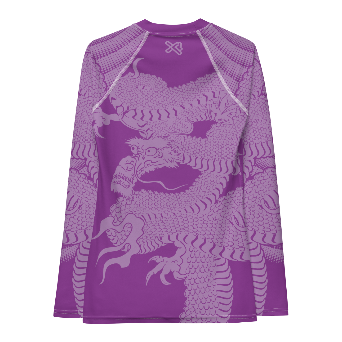 Japanese Wrap Around Dragon Women's Rash guard Purple